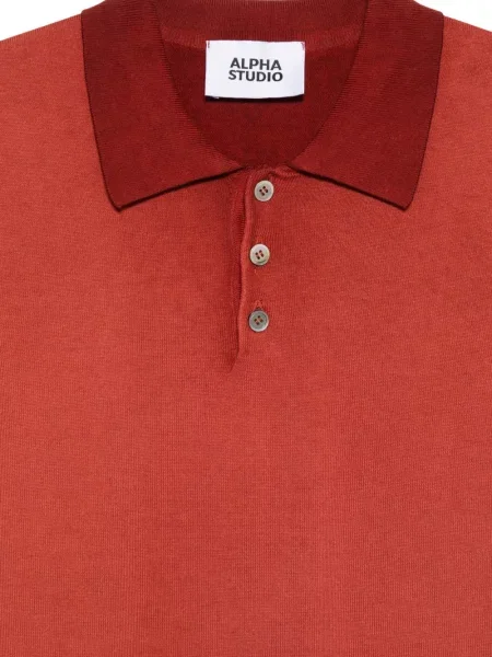Tricou polo Alpha Studio portocaliu