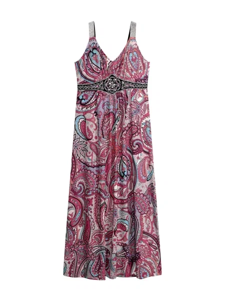 Bonprix Rochie azur / mov deschis / roz negru