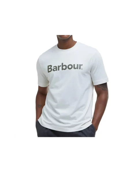 Koszulka Barbour z logo biała