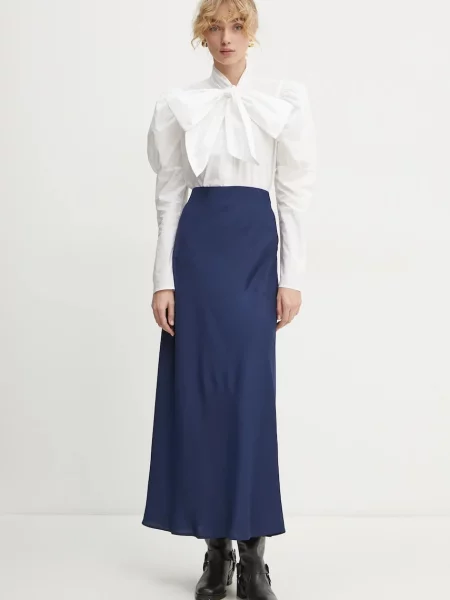 Спідниця Bruuns Bazaar maxi пряма синій