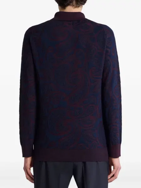 Polo Etro de lână negru