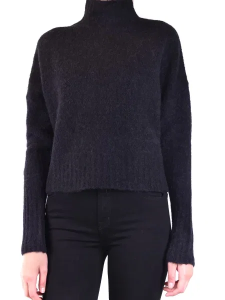 Pulover Pinko cu guler înalt negru