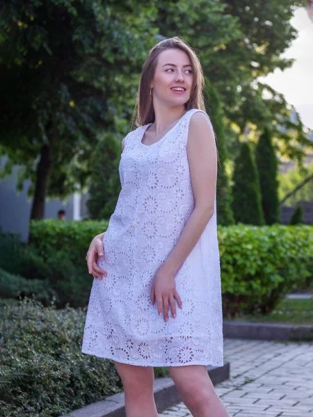 OnLady Сарафан білий