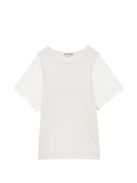 Scurt tricou Jw Anderson alb