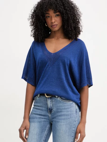 Morgan sweter z krótkim rękawem z MCHRIS