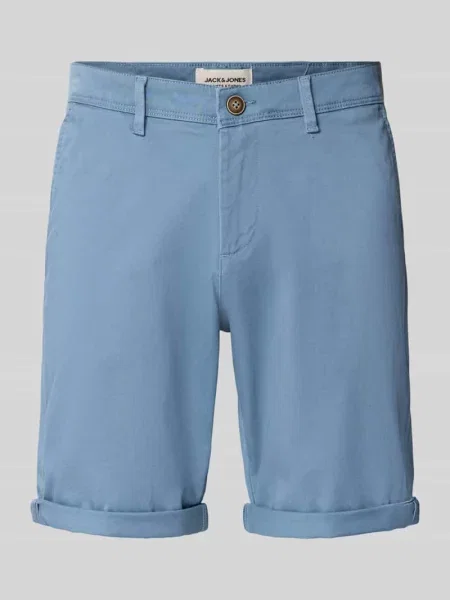 Szorty o kroju regular fit z wpuszczanymi model BOWIE' Jack & Jones niebieskie