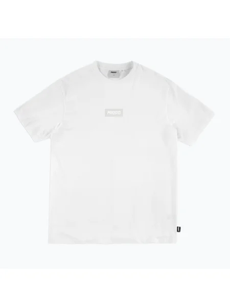 Tricou bărbați PROSTO Box Logo alb