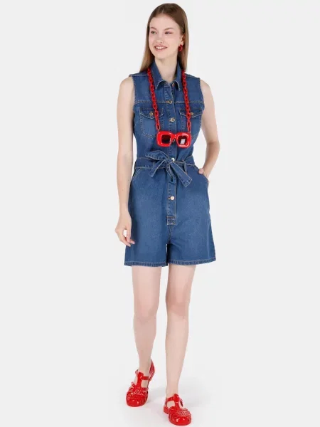 Комбінезони Colin’s комбінований верх блакитний