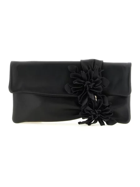 Kopertówka Jimmy Choo skórzana czarna