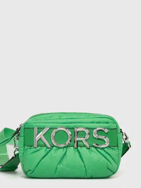 Geanta de piele Michael Michael Kors din piele verde