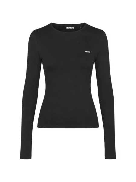 Lung tricou Rotate Birger Christensen cu autograf negru