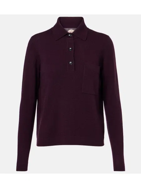 Tricou polo Jardin Des Orangers de lână violet