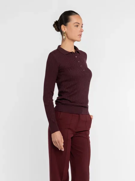 Поло Arber бавовна/ліоцел бордовий