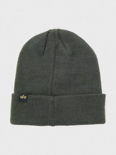 Καπέλο Alpha Industries Crew Beanie πράσινο λευκό