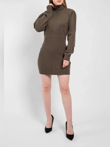 Just Before Сукня міні Оливковий