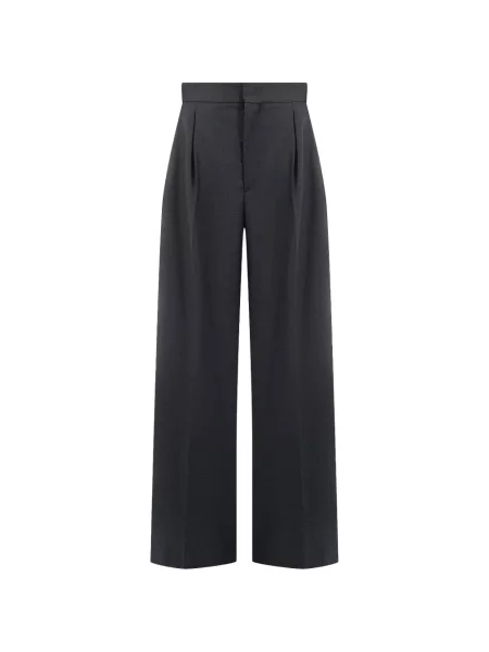 Pantaloni Darkpark plisate gri