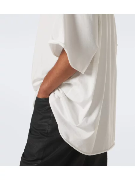 Tricou Rick Owens din jerseu alb