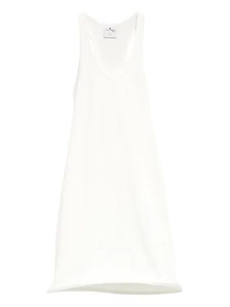 Rochie mini Courreges de costum alb