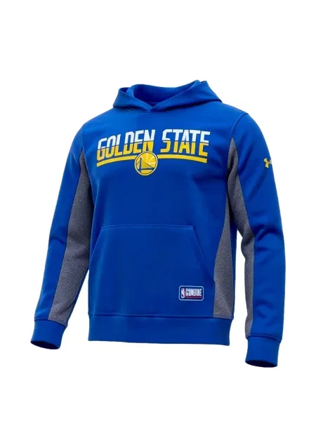 Hanorac cu glugă Under Armour cu imagine albastru