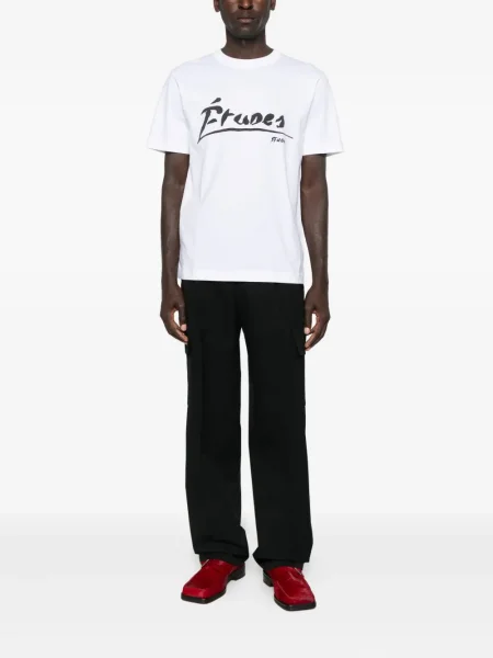 Tricou études Studio cu imagine alb