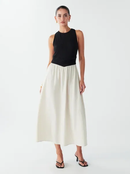 BWLDR Rochie Linda negru / perlat alb