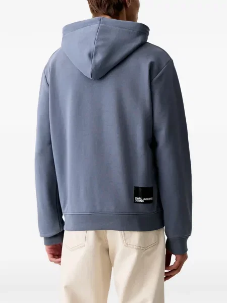 Hoodie Karl Lagerfeld Jeans με σχέδιο μπλε