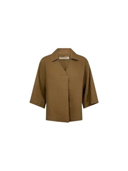 Ivy Copenhagen Tricou PD-Lina Linen maro