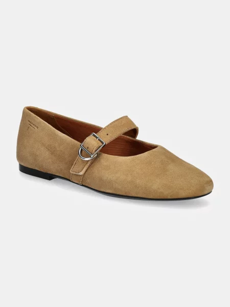 Vagabond Shoemakers balerini din piele intoarsa JOLIN bej maro