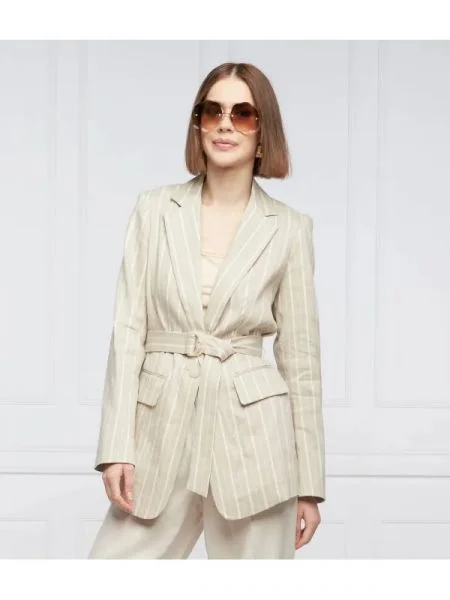 RIANI Len zakó Sakko | Oversize fit bézs