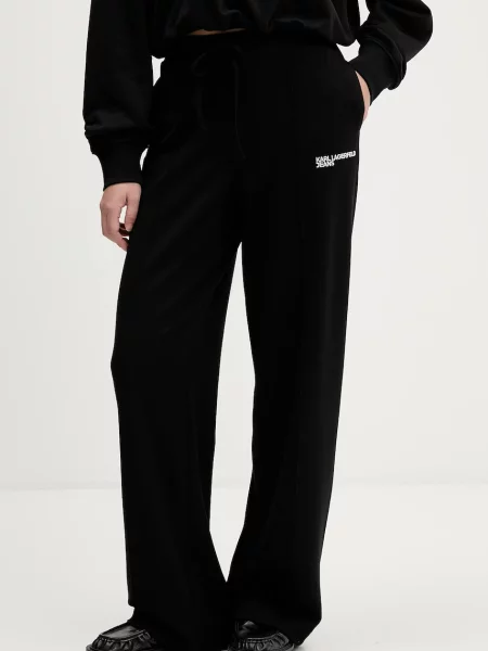 KARL LAGERFELD JEANS Pantaloni MILANO' negru