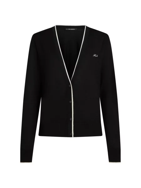 Karl Lagerfeld Geacă tricotată negru