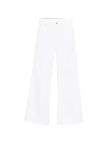 Jeansy Dondup na rzep białe