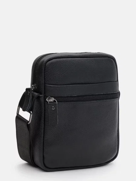 Borsa Leather Мессенджер Шкіра чорний