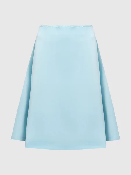 Спідниця з драпіруванням Max Mara Sportmax блакитна