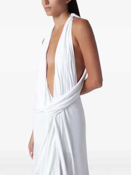 Rochie midi Christopher Esber fără mâneci alb