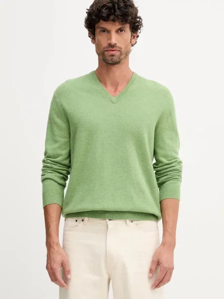 Вълнен пуловер United Colors of Benetton мъжки сиво