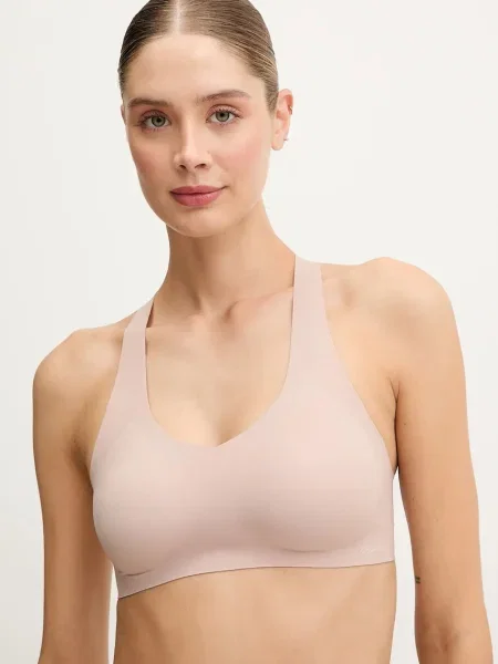 Сутиен Calvin Klein Underwear с изчистен дизайн бежово