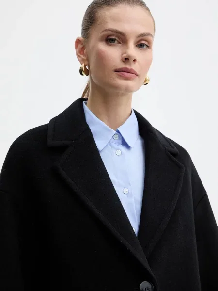 Пальто з додаванням вовни MAX&Co. чорний