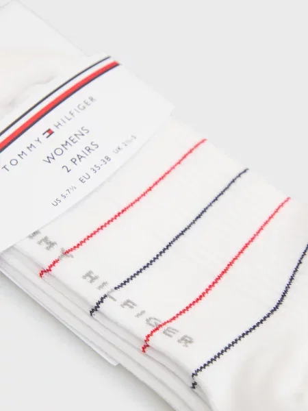 Носки Tommy Hilfiger в полоску белые