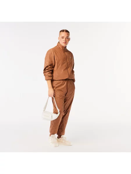 Lacoste Kurtka Ze Stójką Z Monogramem brązowa