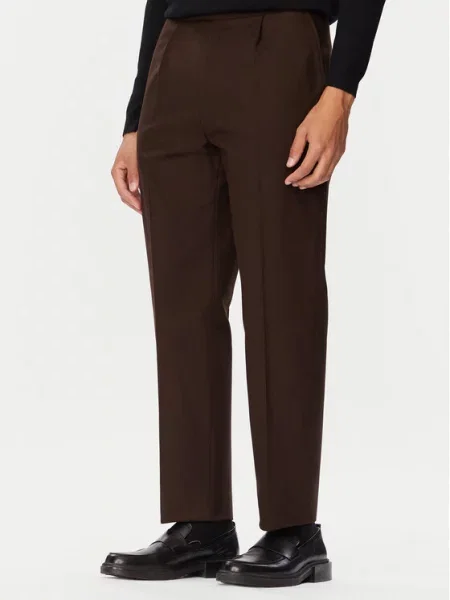 BOSS Pantaloni chino H-Perino închis Tapered Fit maro