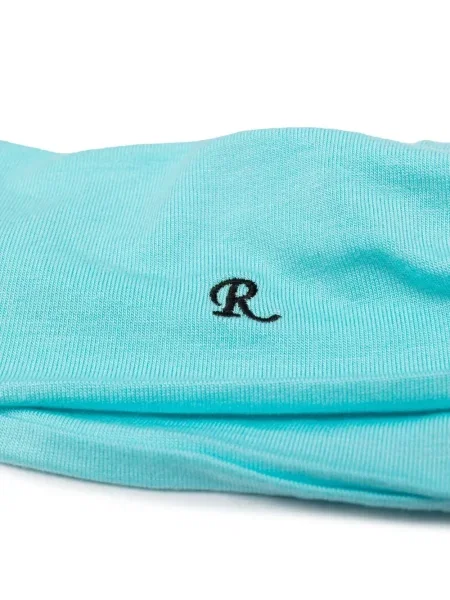 Fular Raf Simons cu broderie albastru