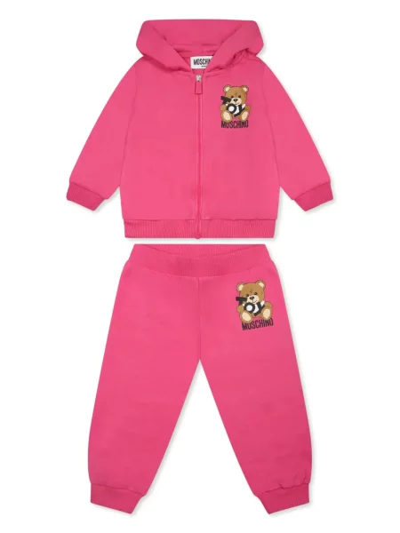 Komplet dresowy dziecięcy Moschino różowy