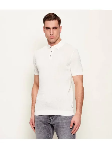 Tricou polo Joop! bej