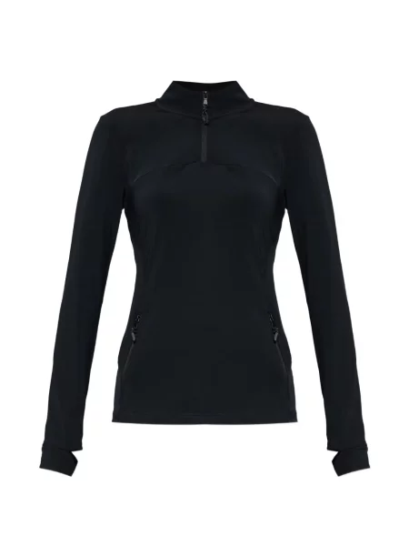 Lung hanorac cu fermoar Ea7 Emporio Armani negru