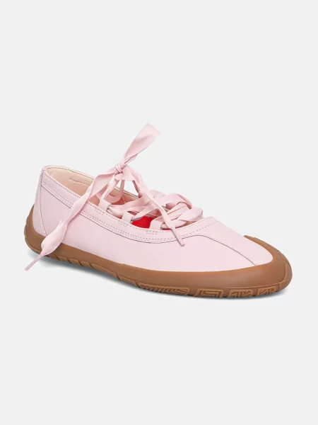 Camper usnjene balerinke Peu Path+ roza