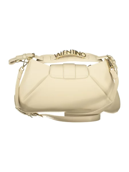 Lniana torebka crossbody Valentino Bags beżowa
