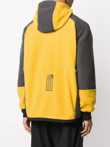 Geacă The North Face cu glugă galben