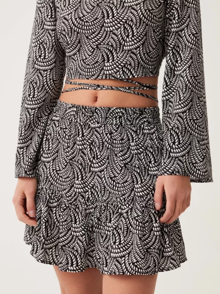 OVS Штани повсякденні Білий/чорний білі