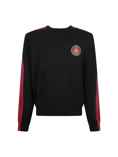 Sweter Balenciaga z logo czarny
